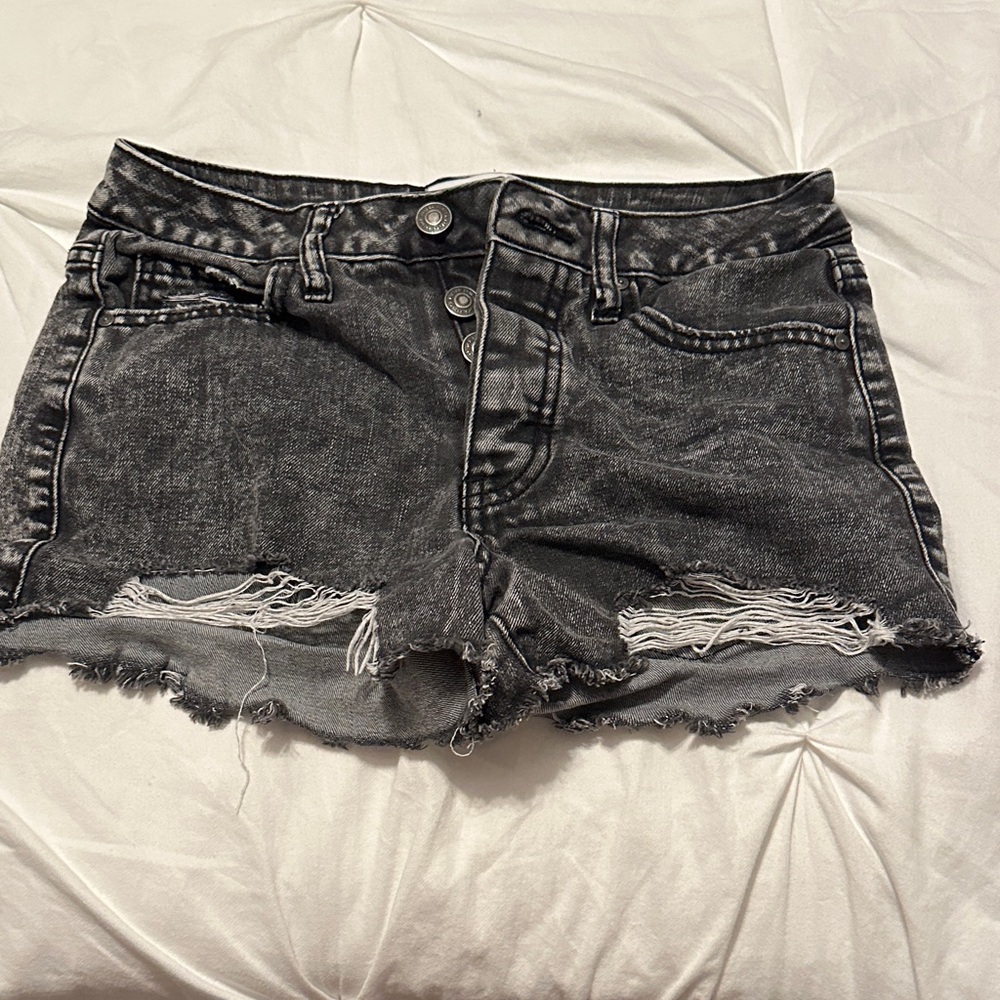 RSQ Black Distressed Jean Shorts